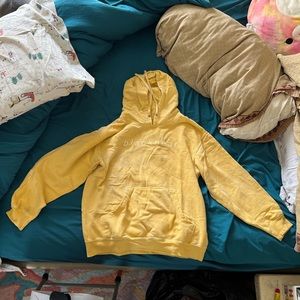 yellow black bear hoodie